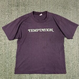 Vintage 80s Temptations Murphys Irish Coffee Single Stitch Black T-shirt Men's L